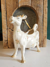 Beswick Vintage 1980s Daisy The Cow Floral Creamer Figurine Pottery Collectable