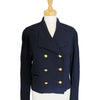 Lauren vintage wirgin wool navy double breasted occasion formal  blazer size 40